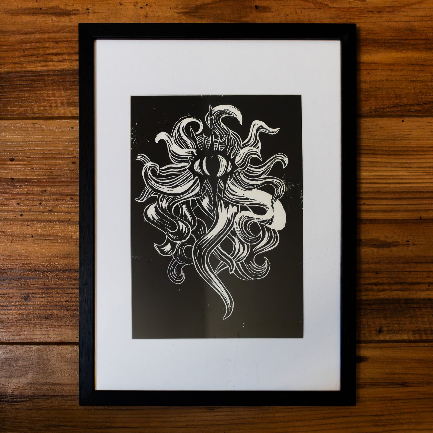 Eldritch Tentacles Linoprint A5